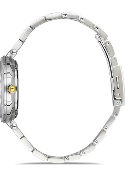 Davıd Guner Sarı Beyaz Kaplama Gümüş Kadran Kadın Kol Saati modelleri