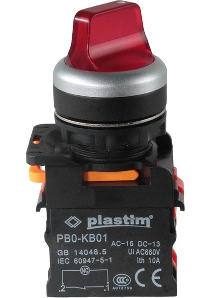 PLASTİM 24V 1Nc Kırmızı Led Işıklı Mandal Buton fiyatları