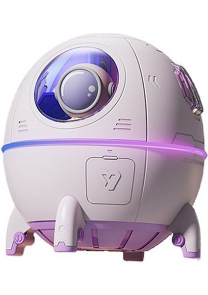 Astronot Uzay Gemisi Aromaterapi Hava Nemlendirici Arıtma Elektrikli Su Koku Difüzörü Humidificador Açık Mor (Yurt Dışından)