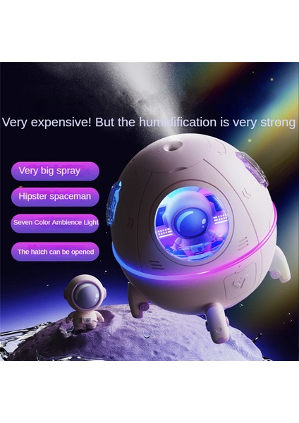 Astronot Uzay Gemisi Aromaterapi Hava Nemlendirici Arıtma Elektrikli Su Koku Difüzörü Humidificador Açık Mor (Yurt Dışından) fırsatları