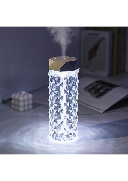 Yatak Odası ve Masaüstü Için Aromaterapi ve Hava Temizleme Özellikli 1000ML Renkli USB Kristal Nemlendirici (Yurt Dışından)