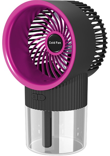Soğutma Fanı Sis Klima Fanı USB Şarj Nemlendirme Sprey Ev Ofis Için Sessiz Küçük Fan 4 (Yurt Dışından)