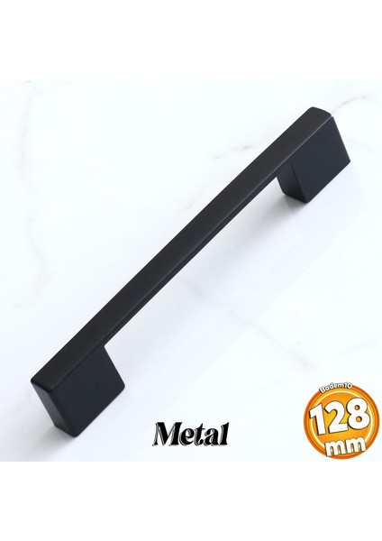 Kale Kulp 128 mm Siyah Metal Mobilya Mutfak Çekmece Dolap Kulpları Dolabı Kapak Kulbu Kulpu 12.8 cm