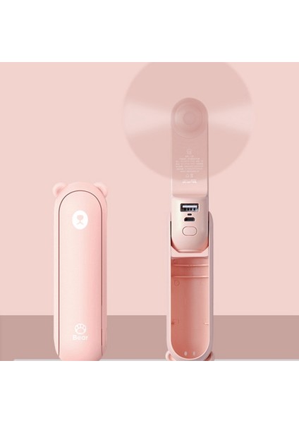 Ayı Katlanır Küçük Fan Taşınabilir Şarj Küçük Öğrenci Sessiz El Karikatür Küçük Fan B (Yurt Dışından) fiyatları