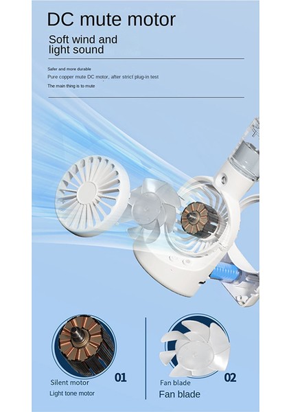Misting Fan Taşınabilir Fan Açık Hava Soğutma Malzemeleri, Oturma Odası Araba Seyahat Beyaz Için Misting Şişesi ile (Yurt Dışından) fırsatları