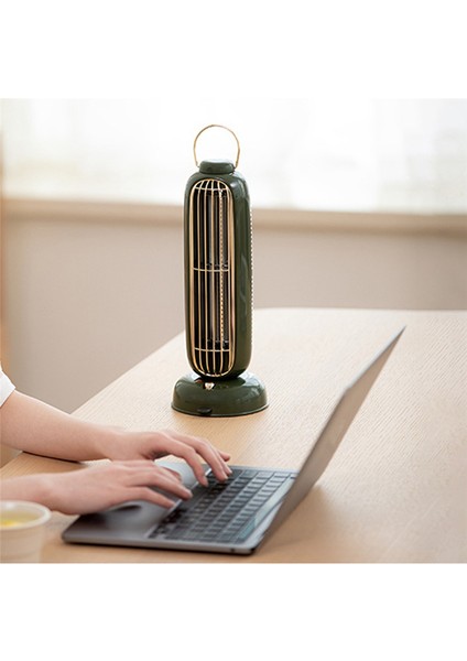 USB Kule Fanı 3600 Mah Pil Şarj Edilebilir Aromaterapi Yapraksız Kule Fanı Ev Çalışması Için Taşınabilir Masaüstü Hava Soğutucu -B (Yurt Dışından)