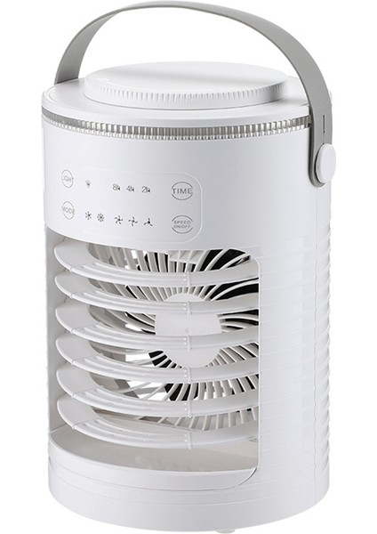 Yeni Zamanlayıcı Hava Soğutucu Renkli Atmosfer Işığı Sprey Soğutma Masaüstü Klima Ev Ofis Su Soğutma Fanı (Yurt Dışından)