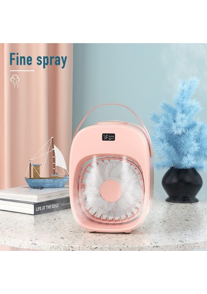 Taşınabilir Klima Mini Hava Soğutucu Fan ile 3600 Mah/gece Lambası Ev Ofis Için Kişisel Hava Soğutucu LCD Ekran B (Yurt Dışından)
