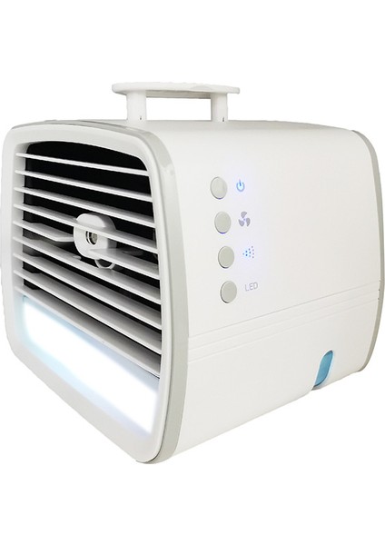 Klima Mini Fan Taşınabilir Klima Odası Ev Hava Soğutma Masaüstü Sprey Nemlendirici Gece Işığı ile (Yurt Dışından)