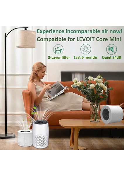 Core Mini Hava Temizleme Cihazı Için Yedek Filtre, 3'ü 1 Arada H13 Gerçek Hepa Filtre, Parça Çekirdek Mini-Rf (Yurt Dışından)