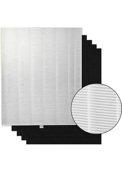 HPA100 Hava Temizleme Cihazı Için Uygun Karbon Ön Filtreli Yedek Hepa Filtre 1 Hepa + 4 Karbon Filtre (Yurt Dışından)