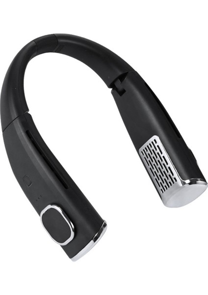 2400MAH Asılı Boyun Fanı Katlanır Tembel Bladeless Asılı Boyun Mini Fan Turbo Fırçasız Dilsiz Spor Asılı Boyun Fanı, A (Yurt Dışından)