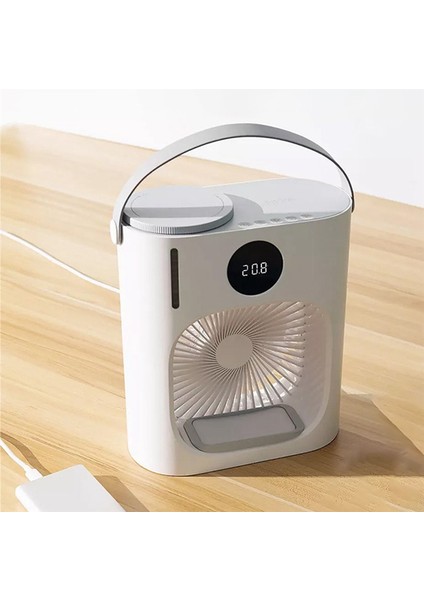 Mini USB Soğutma Taşınabilir Klima Fanı Şarj Edilebilir Taşınabilir Sessiz Sprey Masaüstü Ofis Yatak Odası Için (Yurt Dışından)