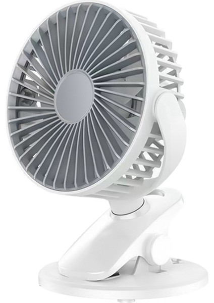 1200 Mah Yaz Klipsli Fan Taşınabilir Otomatik Salınımlı Kafa Fanı Şarj Edilebilir Yüksek Rüzgar Enerjisi Fanı Öğrenci Için Beyaz (Yurt Dışından)