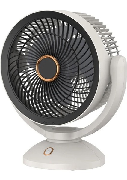USB Hava Sirkülasyonu Elektrikli Fan Şarj Edilmeyen Masa Masaüstü Taşınabilir Duvara Monte Işık ile 360 Derece Dönme (Yurt Dışından)