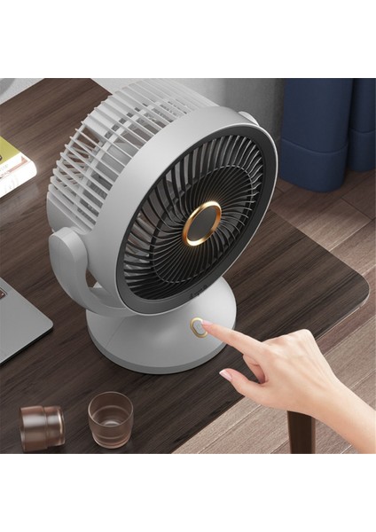 USB Hava Sirkülasyonu Elektrikli Fan Şarj Edilmeyen Masa Masaüstü Taşınabilir Duvara Monte Işık ile 360 Derece Dönme (Yurt Dışından)