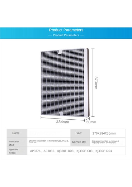 Hava Temizleme Filtresi AP3036 AP3376 KJ330F-B08 KJ330F-C03 KJ400F-D04 Kompozit Filtre Elemanları Için Uyumlu (Yurt Dışından)