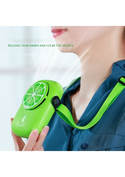Mini Taşınabilir Bladeless Boyun Fanı USB Şarj Edilebilir Sessiz Soğutma Fanları 3 Hız Ayarlanabilir Fan Dış Hava Soğutucu Yeşil (Yurt Dışından)