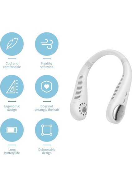 Taşınabilir Fan 3-Speed Mini Elektrikli Soğutucu Yaz Hava Soğutma Fanı USB Şarj Ultra Sessiz Açık Spor Malzemeleri (Yurt Dışından)