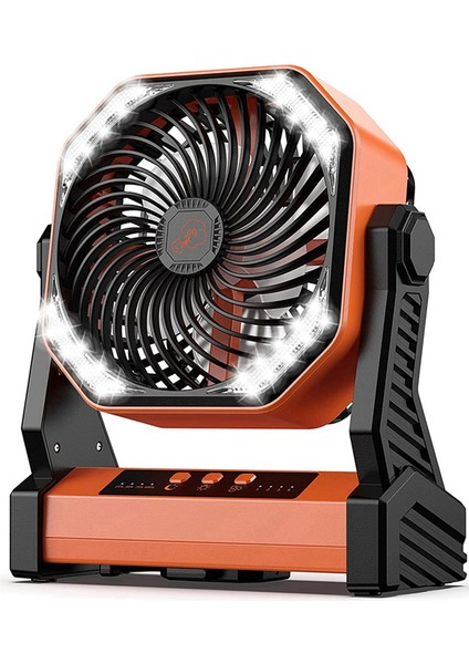 Seyahat Için Taşınabilir Fan, 20000MAH Şarj Edilebilir Pille Çalışan Fan, Yüksek Hızlı Kamp Fanı (Yurt Dışından)
