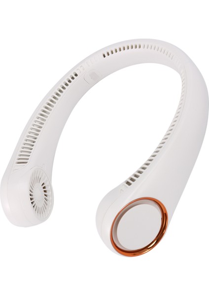 Taşınabilir Boyun Fanı, Eller Serbest 360° Kanatsız Küçük Fan 4000 Mah Şarj Edilebilir Pille Çalışan, Soğutma USB Kişisel Fan (Yurt Dışından)