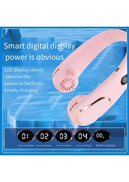 Eller Serbest Boyun Etrafında Fan Mini Şarj Edilebilir USB Boyun Fanı Eller Serbest Kapalı Açık Taşınabilir Hava Soğutucu Yaz Sıcak Için (Yurt Dışından) fiyatları