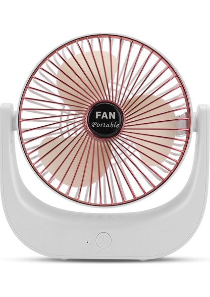 6 Inç Taşınabilir Mini Masaüstü Elektrikli Fan 3 Hız Ayarlanabilir Açı USB Şarj Oldukça Kişisel Elektrikli Fan-Gül Altın (Yurt Dışından)