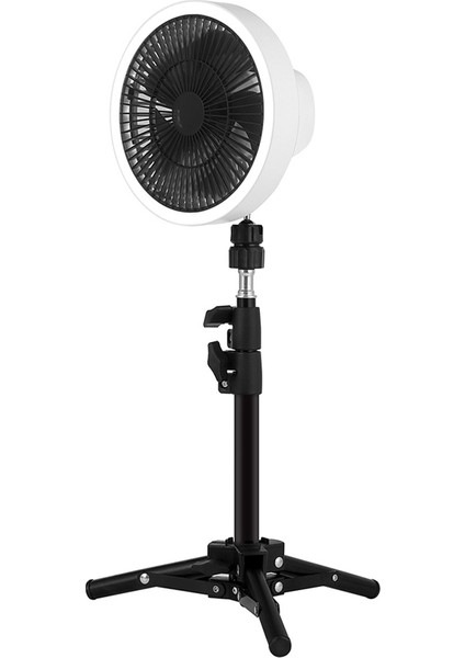 Şarj Edilebilir Dikey Fan Ev Tripod Ekran Fanı Yürüyüş Sallayarak Kafa Dikey Fan (Yurt Dışından)
