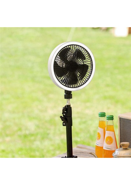 Şarj Edilebilir Dikey Fan Ev Tripod Ekran Fanı Yürüyüş Sallayarak Kafa Dikey Fan (Yurt Dışından)