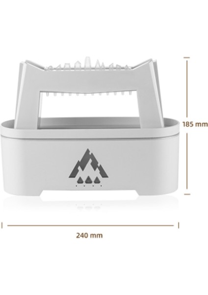 Simülasyon Yağmur Damlası Alev Aromaterapi Hava Nemlendirici Uçucu Yağ Difüzörü Ev Difüzör Beyaz Ab Tak (Yurt Dışından) fırsatları