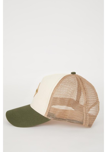 Erkek Etiket Baskılı Dokuma Beyzbol Basketbol Şapkası B7994AX24SM fırsatları