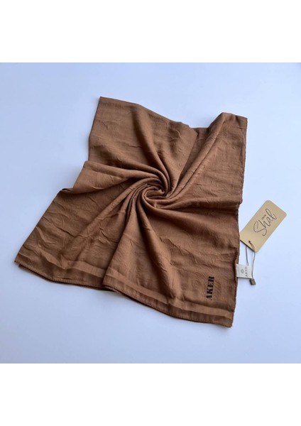 Kahverengi Kraş Eşarp