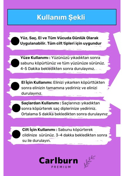 Özel Doğal Bitkisel El Yüz Vücut Saç Cilt Vegan 5'Li Eşek Sütü Sabunu