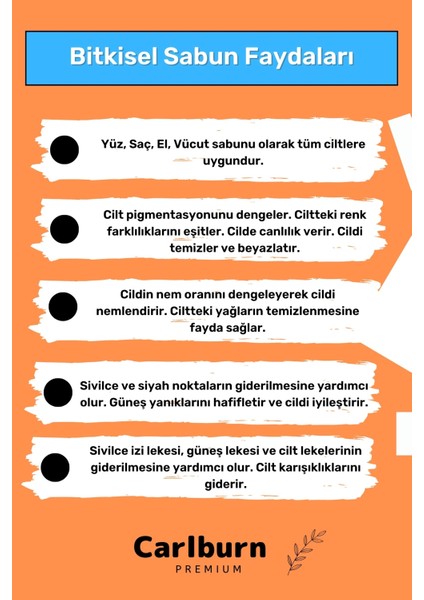 Özel Doğal Bitkisel Organik Güzel Kokulu Saç Için Bıttım Sabunu 100 Gr X 10 Adet