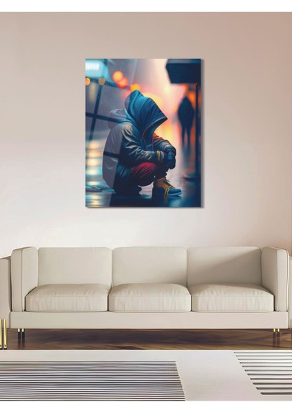 Yalnız Adam Cam Tablo - Mod035