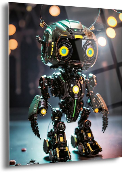 Sevimli Robot Cam Tablo - Mod060