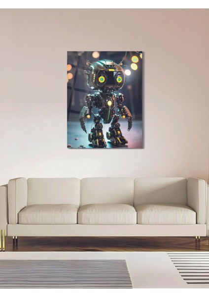 Sevimli Robot Cam Tablo - Mod060