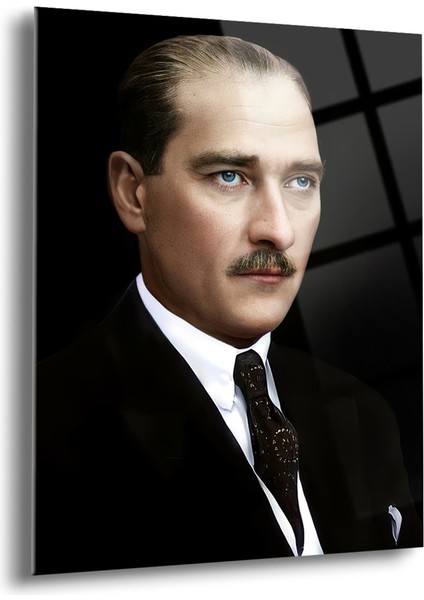 Atatürk Cam Tablo - Cam Tablolar - Atatürk Tablo - Atatürk Portresi - Atatürk Tablosu - Ata083