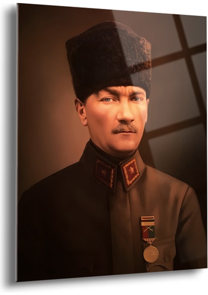Atatürk Cam Tablo - Cam Tablolar - Atatürk Tablo - Atatürk Portresi - Atatürk Tablosu - Ata084
