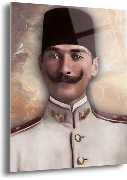 Atatürk Cam Tablo - Cam Tablolar - Atatürk Tablo - Atatürk Portresi - Atatürk Tablosu - Ata020