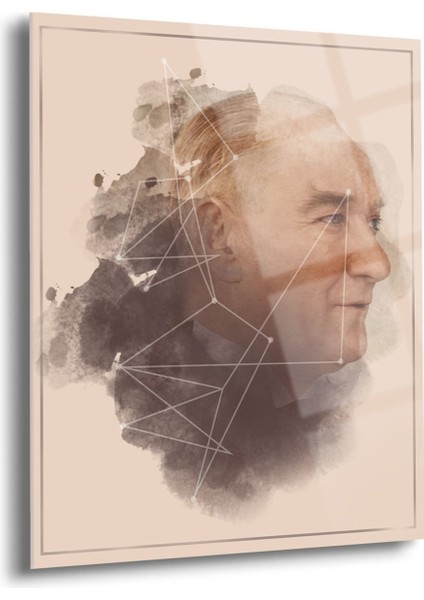 Atatürk Cam Tablo - Cam Tablolar - Atatürk Tablo - Atatürk Portresi - Atatürk Tablosu - Ata011