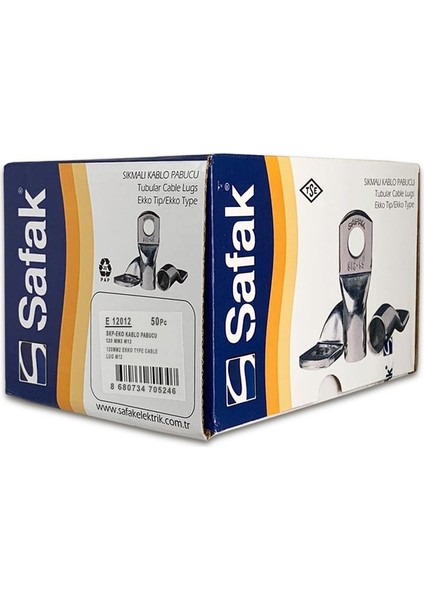Skp Ekko Kablo Pabucu 120Mm2 M12 50 Adet