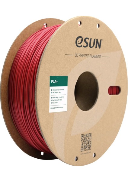 Esun Ateş Kırmızı Pla+ Filament 1.75MM 1 kg