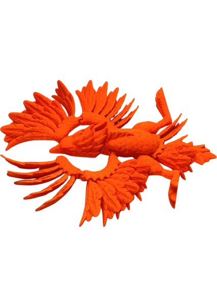 3D Hareketli Anka Kuşu Figürlü Oyuncak - Turuncu