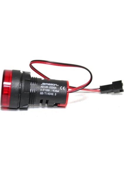 22Mm 0-100A Ledli Akım Trafolu Ampermetre Kırmızı modelleri