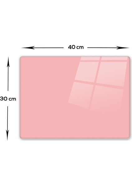 Düz Renk - Somon | Cam Kesme Tahtası - Cam Kesme Tablası | 30cm x 40cm indirimleri