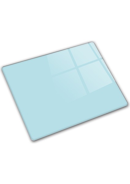 Düz Renk - Pudra Mavi | Cam Kesme Tahtası - Cam Kesme Tablası |29cm x 34cm indirimleri