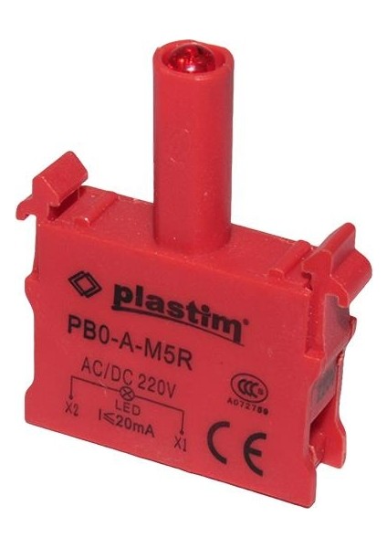 PLASTİM 220V AC Buton Kırmızı Led Kontak ( 6 Adet ) fiyatları