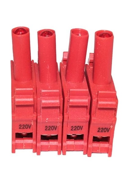 PLASTİM 220V AC Buton Kırmızı Led Kontak ( 6 Adet ) modelleri