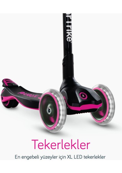 Xtend Büyüyebilen Ride On Scooter (1 - 12 Yaş) - Pink